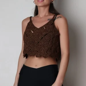 Bakır askılı bluz