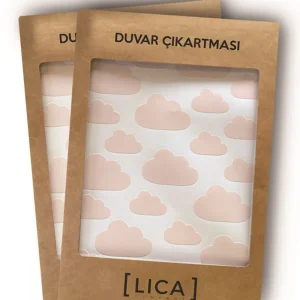 Duvar Çıkartması Bulut Pembe