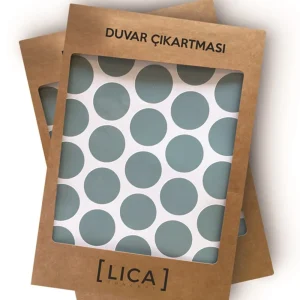 Duvar Çıkartması Puantiye Mavi