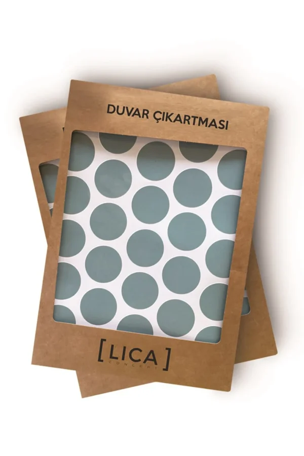 Duvar Çıkartması Puantiye Mavi