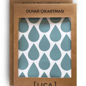 Duvar Çıkartması Su Damlası Mavi